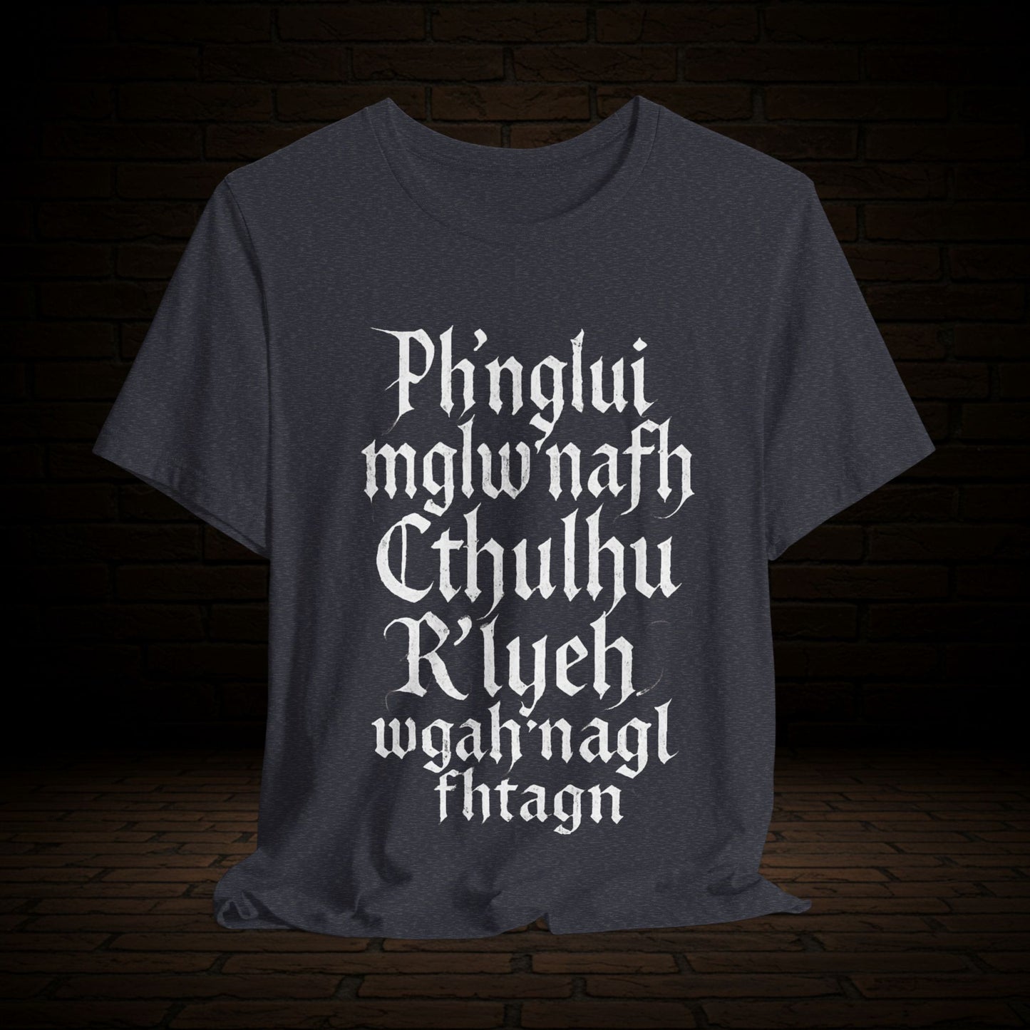 Ph'nglui mglw'nafh Cthulhu R'lyeh wgah'nagl fhtagn - Cthulhu Graphic Tee, Unisex T-Shirt
