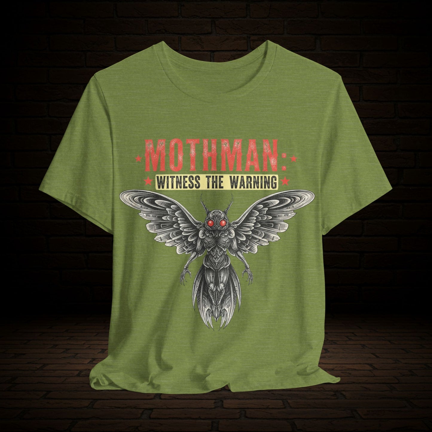 Mothman Graphic Tee, Witness The Warning Unisex T-Shirt