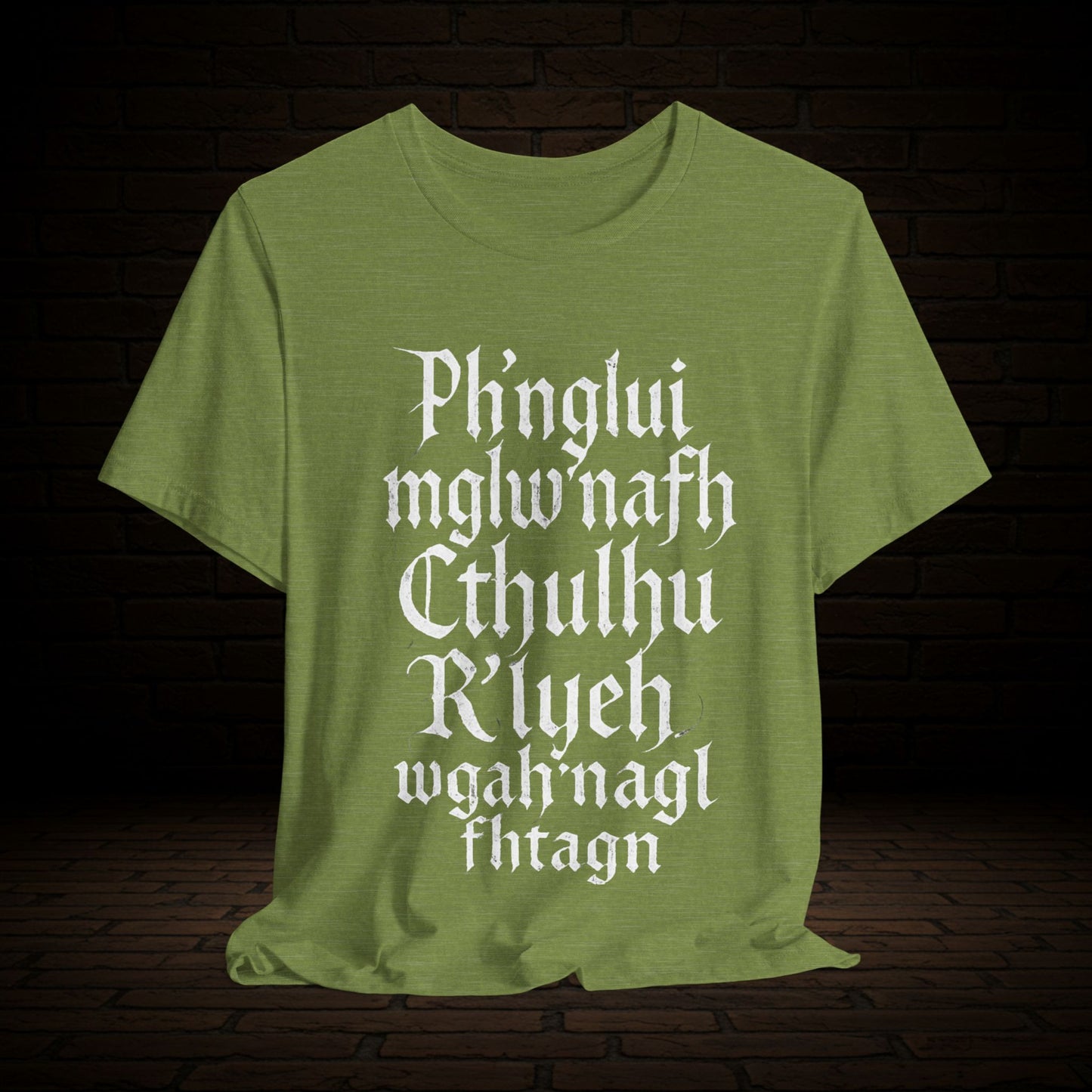 Ph'nglui mglw'nafh Cthulhu R'lyeh wgah'nagl fhtagn - Cthulhu Graphic Tee, Unisex T-Shirt
