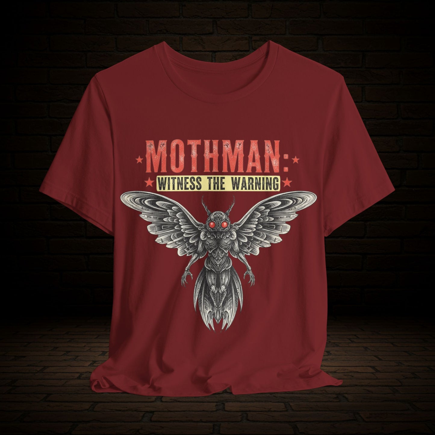 Mothman Graphic Tee, Witness The Warning Unisex T-Shirt