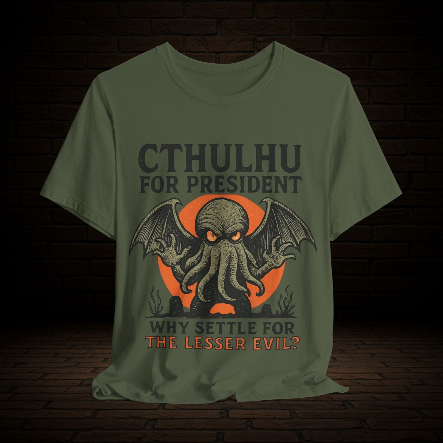 Cthulhu For President Graphic Tee, Witness The Warning Unisex T-Shirt