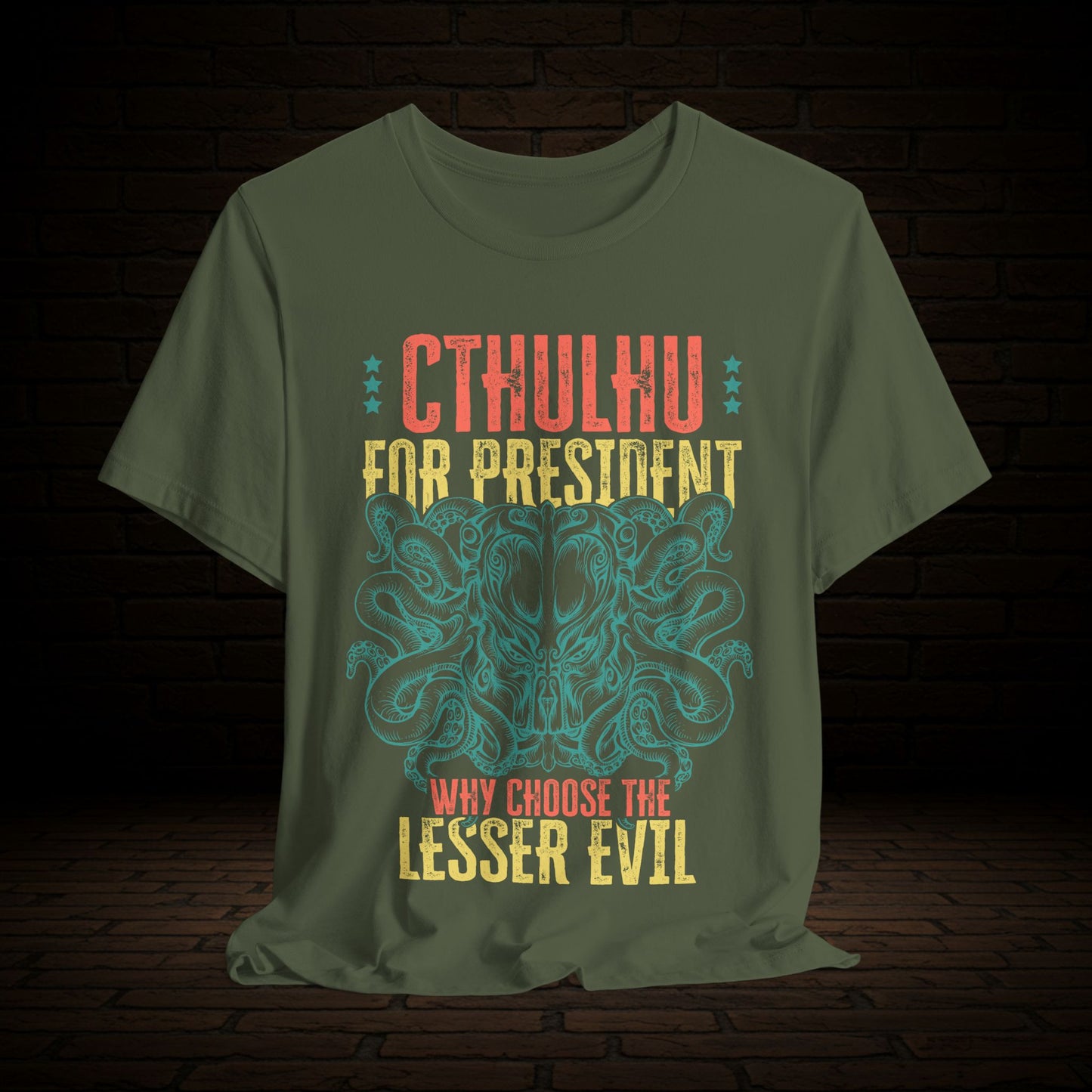Cthulhu For President Graphic Tee, Witness The Warning Unisex T-Shirt