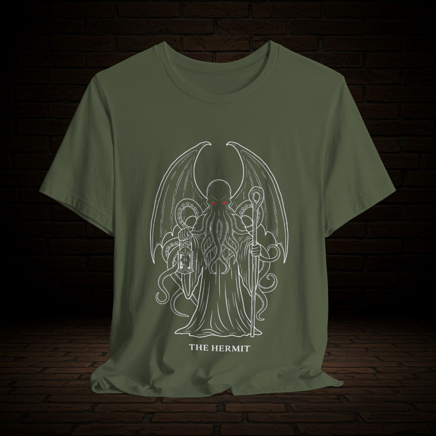 Cthulhu The Hermit Graphic Tee, Witness The Warning Unisex T-Shirt