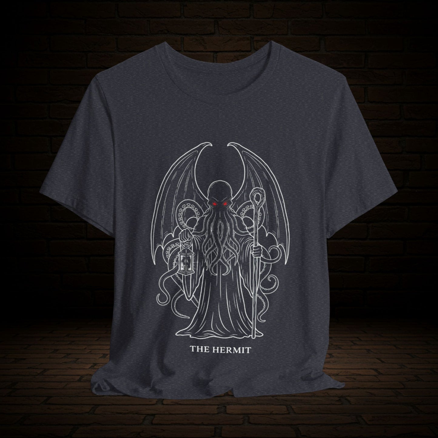 Cthulhu The Hermit Graphic Tee, Witness The Warning Unisex T-Shirt