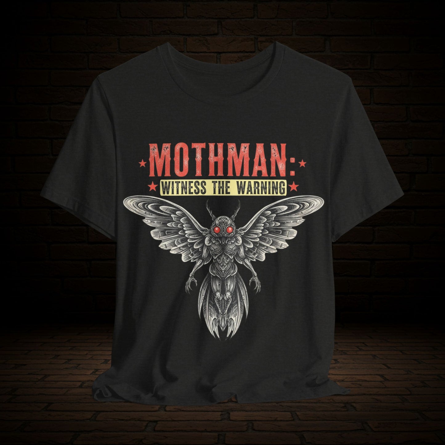 Mothman Graphic Tee, Witness The Warning Unisex T-Shirt