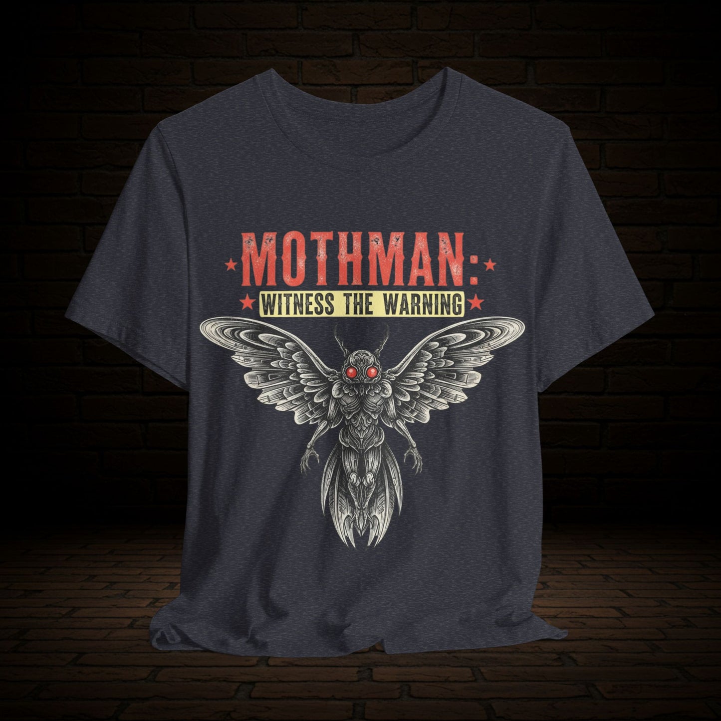 Mothman Graphic Tee, Witness The Warning Unisex T-Shirt